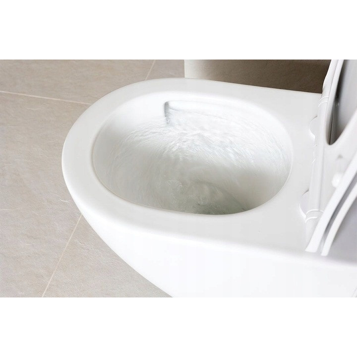 Umywalka ceramiczna Laveo Kvadrato 47x36 cm nablatowa, bez otworu na baterie - biała