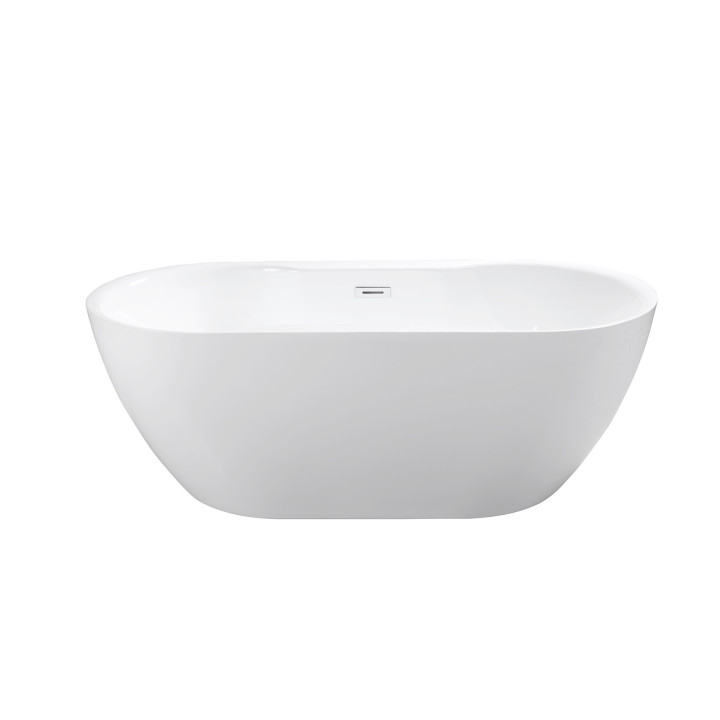 Wanna wolnostojąca Besco Mexa 170x78 cm owalna Carbon Grey, maskownica czarny matt