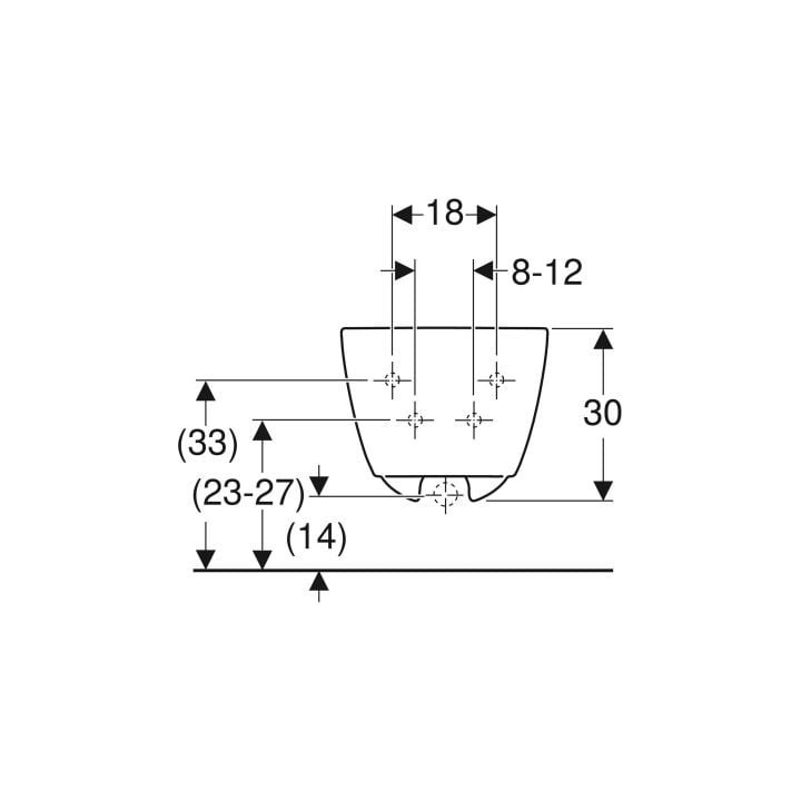 Miska WC Geberit iCon 53x36 cm, bez kołnierza, spłukiwanie wirowe z deską wolnoopadającą - biała