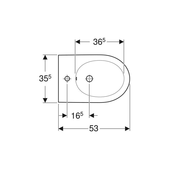 Miska WC Geberit iCon 53x36 cm, bez kołnierza, spłukiwanie wirowe z deską wolnoopadającą - biała