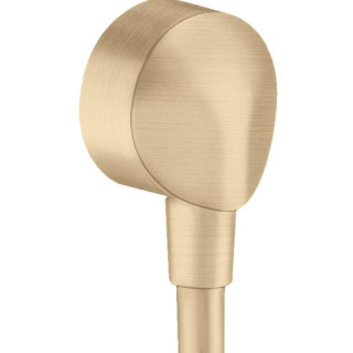 Przyłącze węża Hansgrohe FixFit E, bez zaworu zwrotnego, brąz szczotkowany