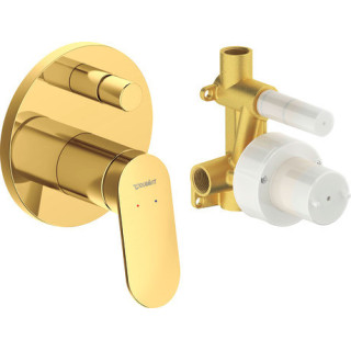 Bateria prysznicowa Duravit Wave podtynkowa - złoto polerowane