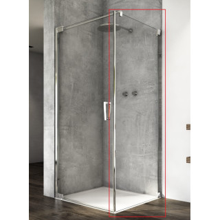 Drzwi wahadłowe Ronal Cadura jednoczęściowe z profilem przyściennym CA1C, 80x200 cm, wersja lewa - szkło przezroczyste, profil s