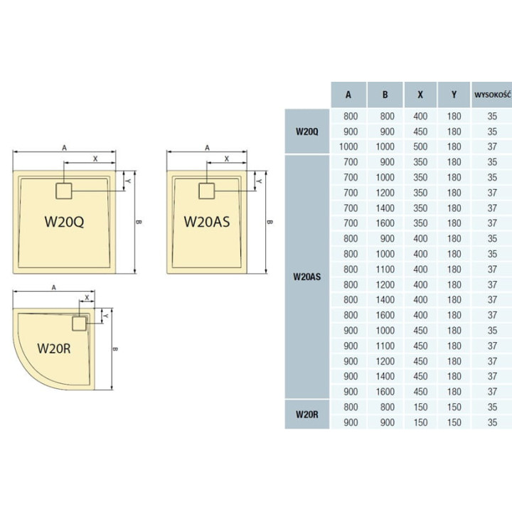 Brodzik z konglomeratu SanSwiss Livada W20AS prostokątny 110x80 cm - biały