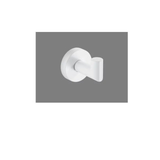 Szczotka WC Stella Classic wisząca - biały mat, pojemnik szkło matowe