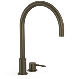 Jednouchwytowa bateria umywalkowa Tres Study-Colors, stojąca, wysokość 373mm, wykończenie stal