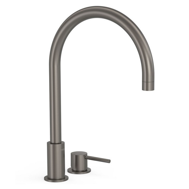 Bateria umywalkowa Tres Study Colors, jednouchwytowa stojąca, wysokość 373 mm - złoty cava