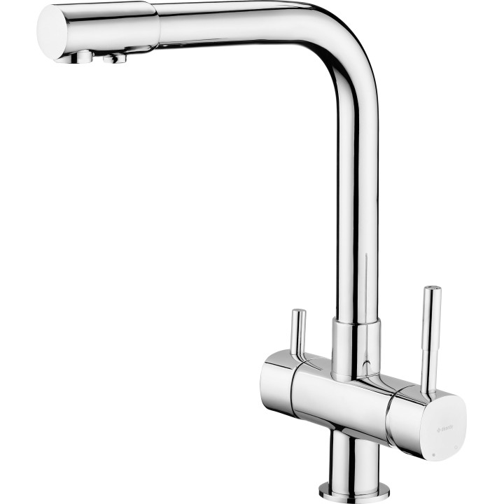 Bateria kuchenna z wyciąganą wylewką - 2 rodzaje strumienia, Deante Lukrecja - Chrom  