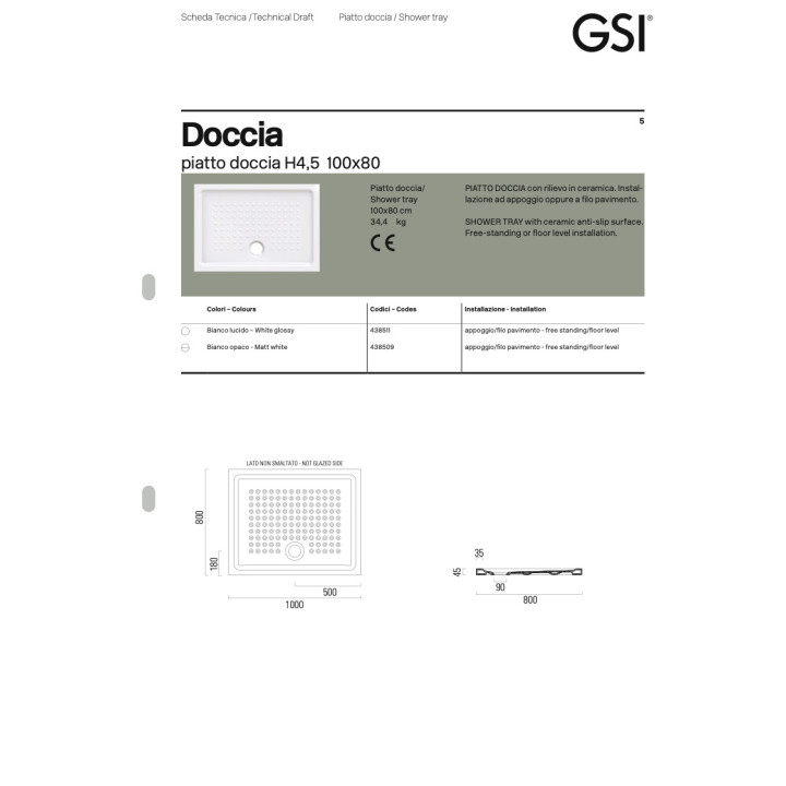 Miska Wc GSI Modo - 37x52cm