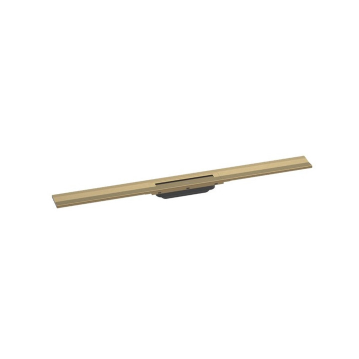 Element zewnętrzny Hansgrohe RainDrain Flex odpływu liniowego 1200 z możliwością przycięcia, montaż przyścienny - brąz szczotkow