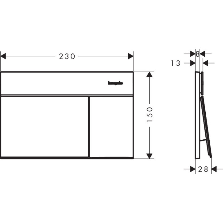 Hansgrohe sBox wsporniki do płyty montażowej