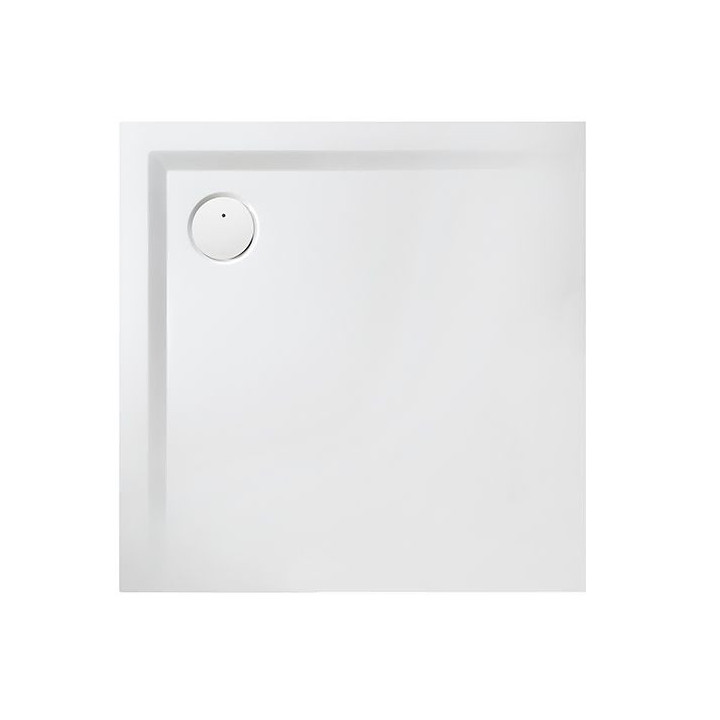 Brodzik kwadratowy Sanplast B-M/SPACE S 90x90x1,5 biew, odlew mineralny - biały