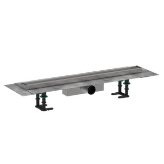 Element zewnętrzny odpływu Hansgrohe RainDrain Flex, 80 cm, montaż przy ścianie - czarny mat