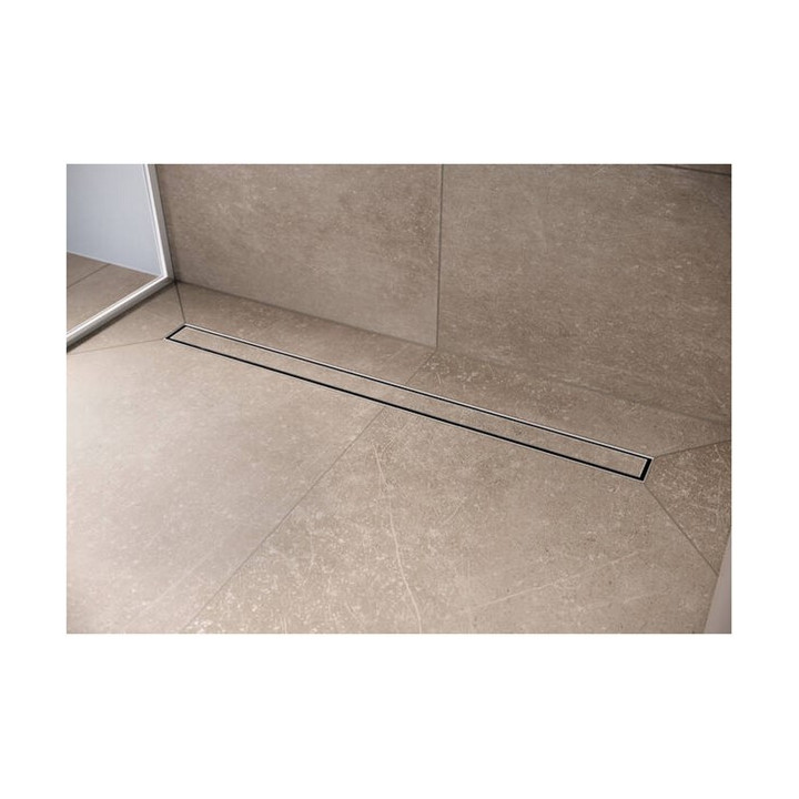 Element zewnętrzny odpływu Hansgrohe RainDrain Flex, 80 cm, montaż przy ścianie - czarny mat