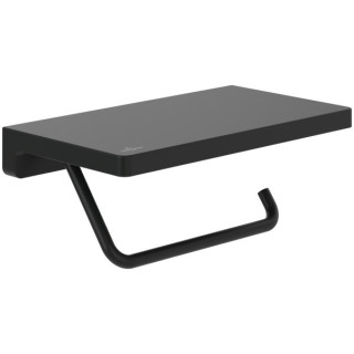 Uchwyt na papier toaletowy Villeroy & Boch Elements – Striking z półką - chrom