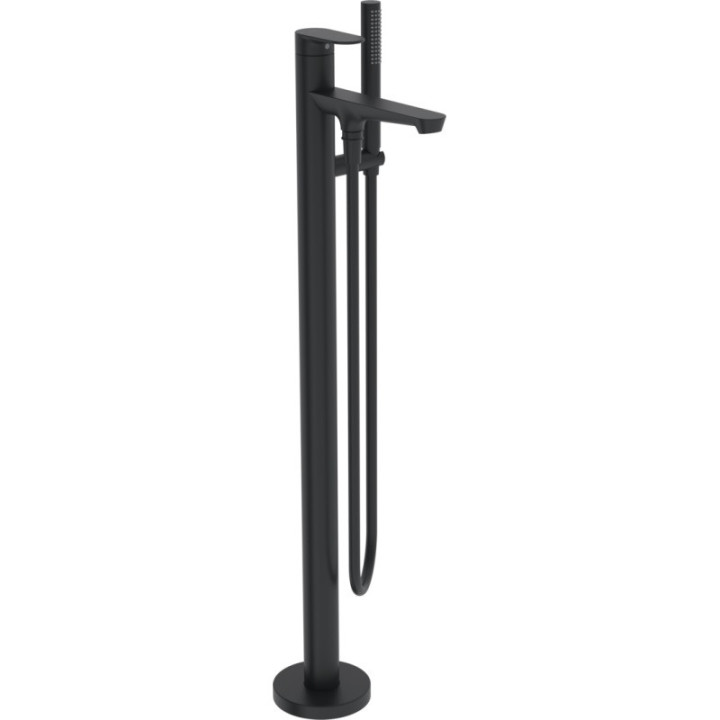 Bateria umywalkowa HansaGenesis z bocznym uchwytem mieszacza, stojąca, jednouchwytowa - chrom