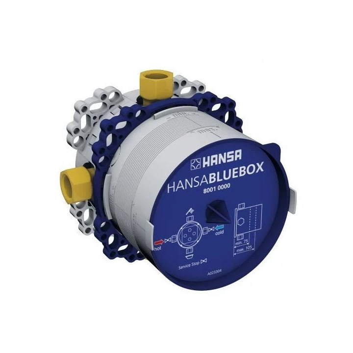 Podtynkowy korpus HansaBluebox do baterii wannowo-natryskowej, G1/2