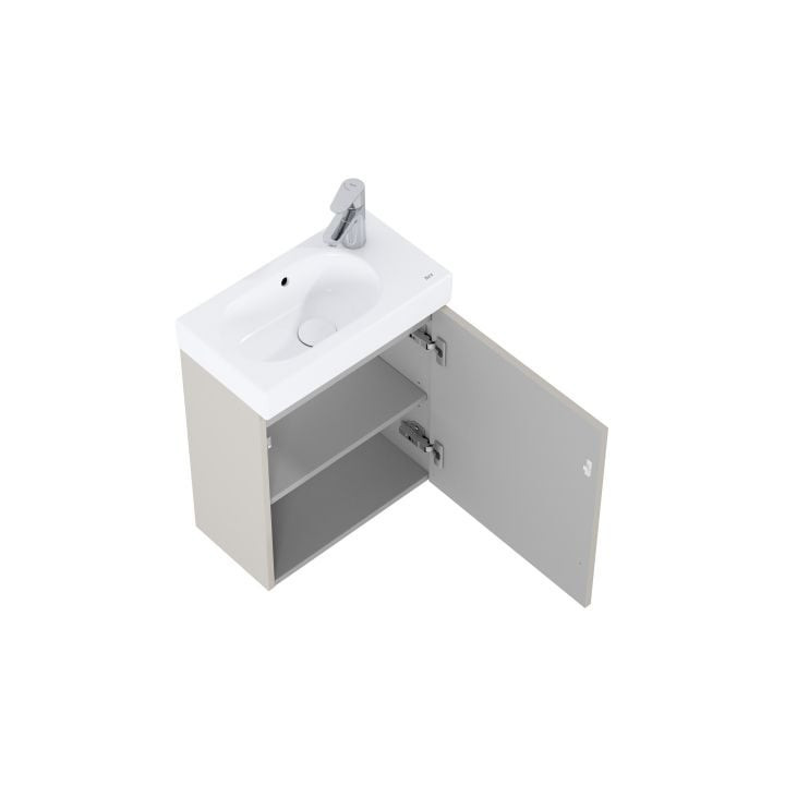 Szafka łazienkowa Roca Alpine podumywalkowa 60 cm, z 2 szufladami - czarny mat