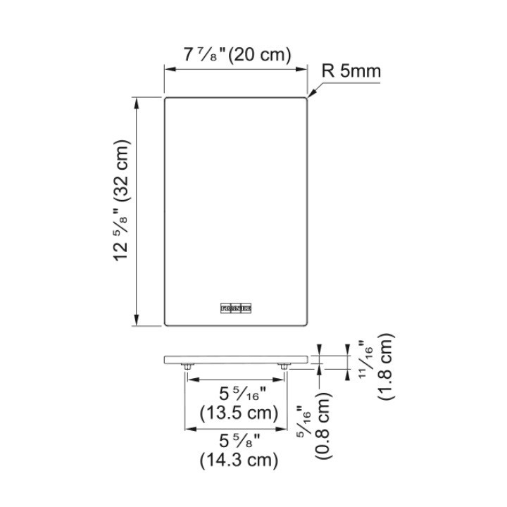 Wkładka ociekowa Franke dla zlewozmywaków, stal szlachetna