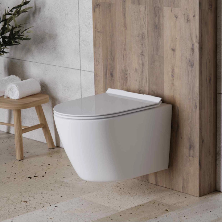 Umywalka nablatowa Corsan Olvena owalna 60x42,5x14,5 cm bez korka - biała