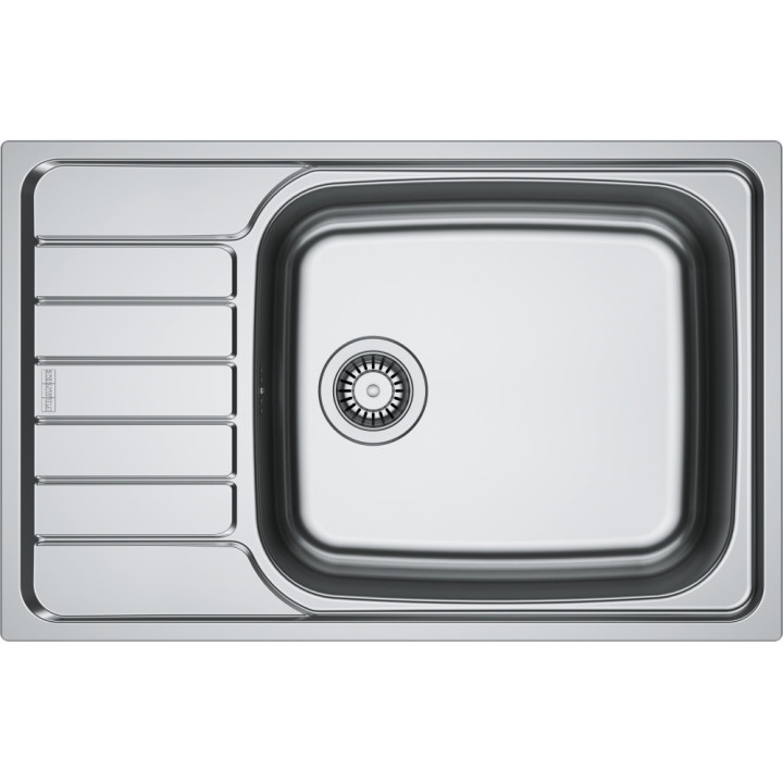 Zlewozmywak Franke Eurostar ETL 611-58 do zabudowy, jednokomorowy,stal szlachetna len