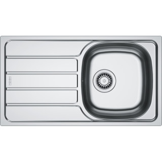 Zlewozmywak Franke Spark SKL 611-62/44 do zabudowy, jednokomorowy z ociekaczem - stal szlachetna len