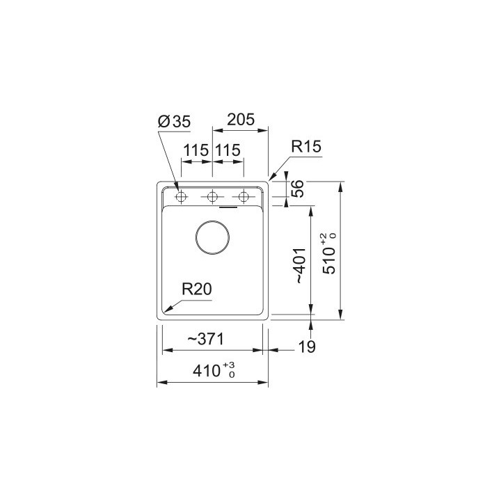 Zlewozmywak Franke Sirius 2.0 S2D 620-35-35  , dwukomorowy, onyx