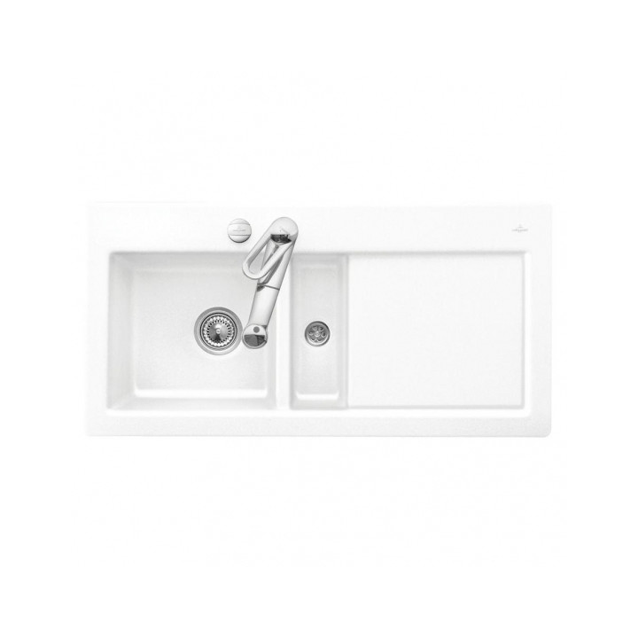 Zlewozmywak do zabudowy 100x51 cm Villeroy & Boch SUBWAY 60 - komora po lewej- sanitbuy.pl