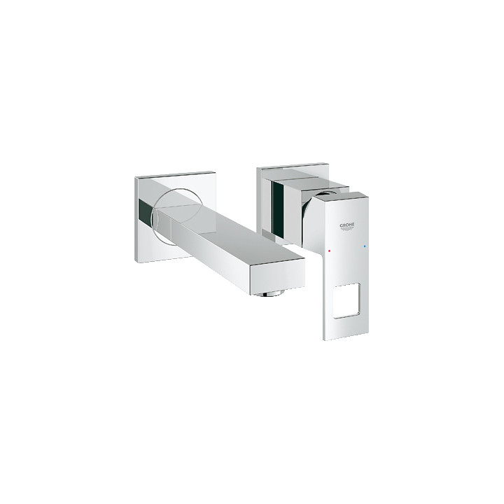 Bateria Grohe Eurocube umywalkowa 2-otworowa ścienna- sanitbuy.pl