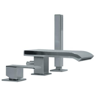 Bateria Tres Cuadro-Tres wannowa 3-otworowa- sanitbuy.pl