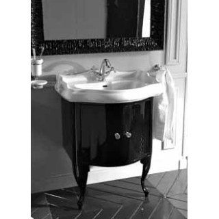 Szafka pod umywalkę 69 cm Kerasan Retro czarny połysk- sanitbuy.pl