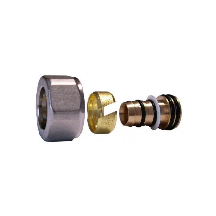 Złączka zaciskowa Schlosser do rur z tworzywa sztucznego, biała- sanitbuy.pl