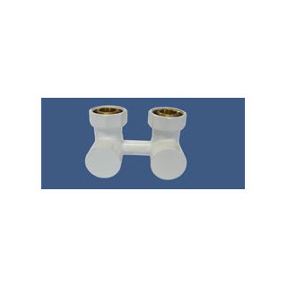 Zawór grzejnikowy Schlosser figura kątowa, biała- sanitbuy.pl