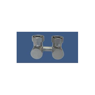 Zawór grzejnikowy Schlosser figura prosta, satyna- sanitbuy.pl