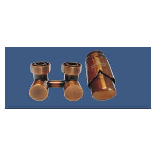 Zestaw armatury ekskluzywnej Schlosser figura kątowa, antyczna miedź + nypel 2szt. 1/2 x 3/4- sanitbuy.pl