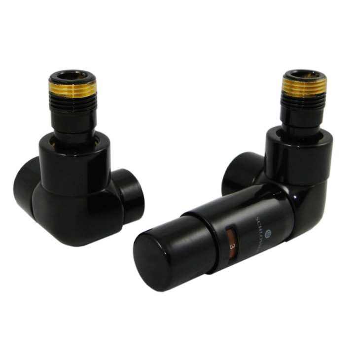 Zestaw łazienkowy Schlosser LUX osiowo lewy z głowicą Mini do rur z tworzywa sztucznego- sanitbuy.pl