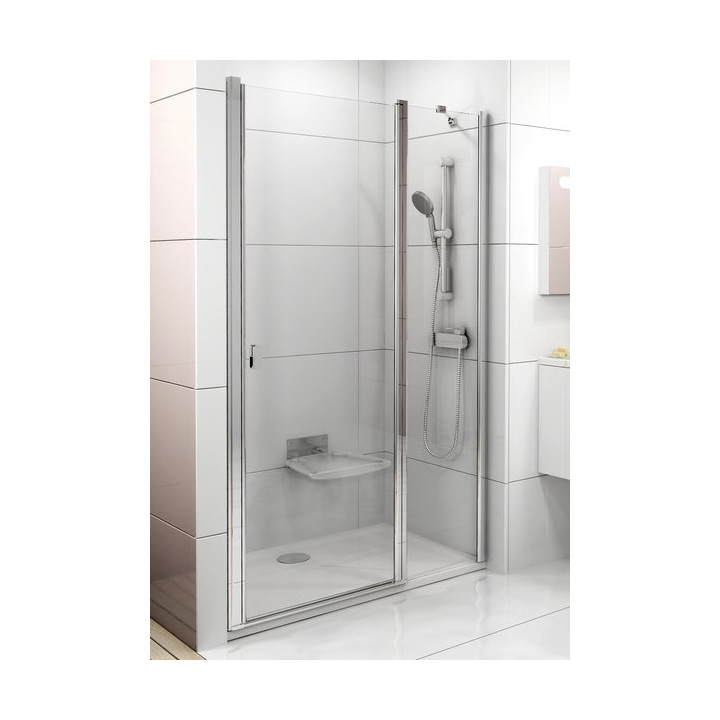 Drzwi wnękowe CSD2-100 Ravak Chrome dwuelementowe, połysk + transparent- sanitbuy.pl