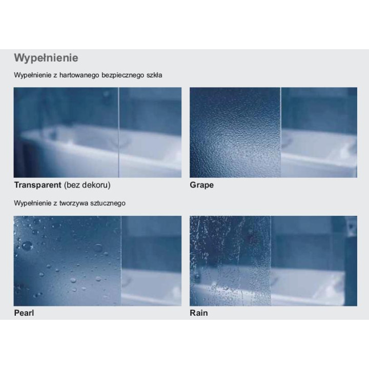 Ścianka stała CPS-80 Ravak Chrome, połysk + transparent- sanitbuy.pl