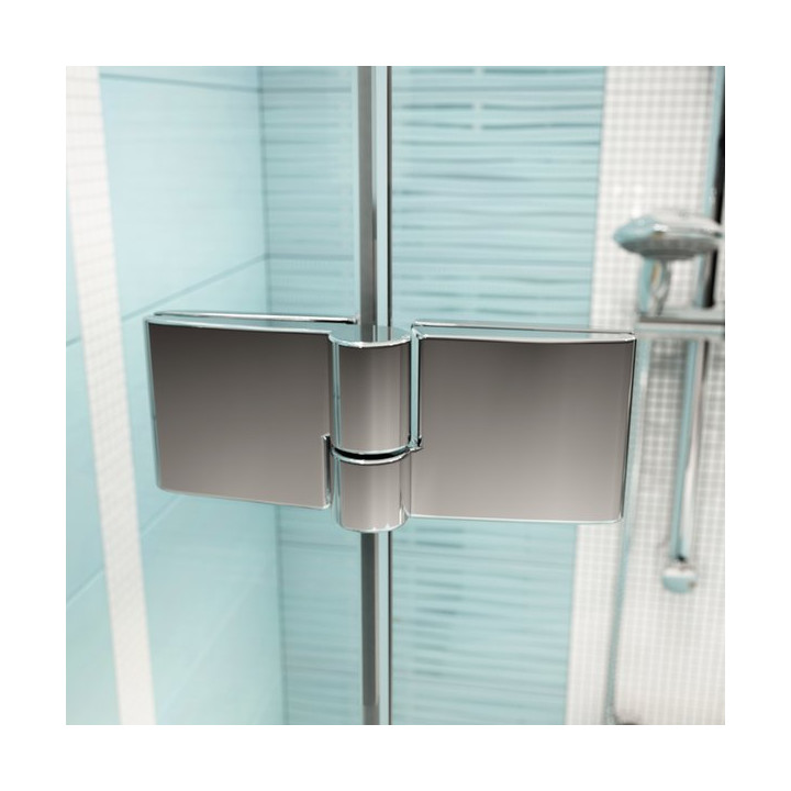 Kabina półokrągła SMSKK4-80 Ravak SmartLine czteroelementowa, chrom + transparet- sanitbuy.pl