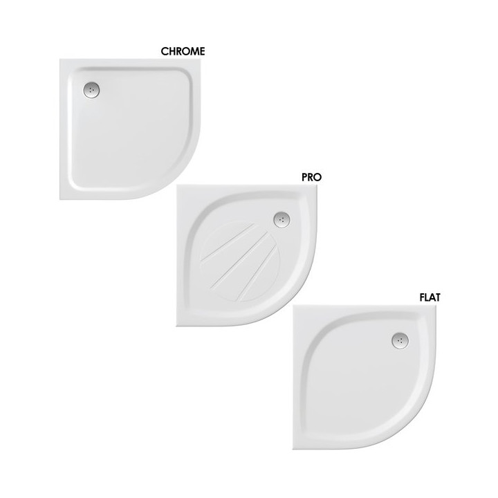 Brodzik Ravak Elipso Pro półokrągły 80- sanitbuy.pl