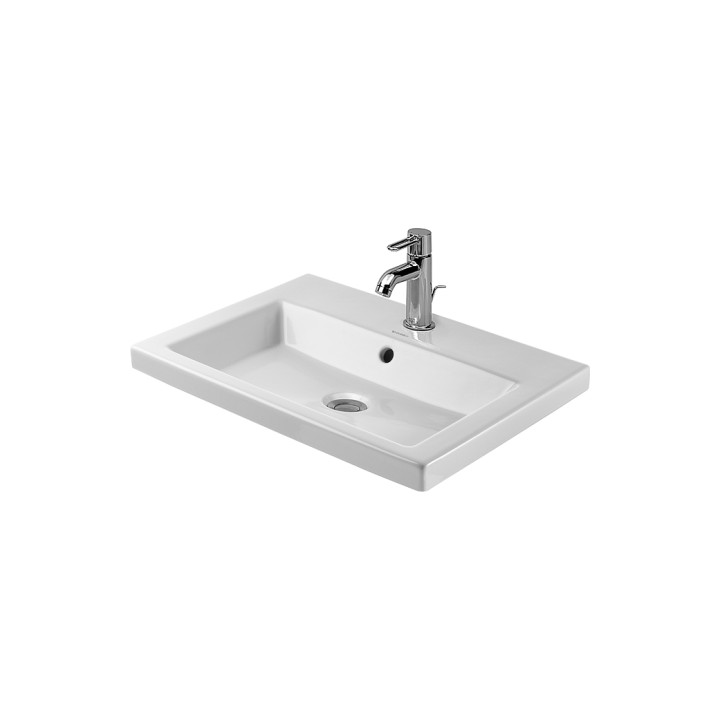 Umywalka Duravit wisząca biała  seria 2nd Floor 600x430 mm jednootworowa- sanitbuy.pl