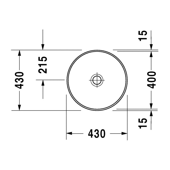 Umywalka Duravit Architec podblatowa  śr. 400 mm- sanitbuy.pl