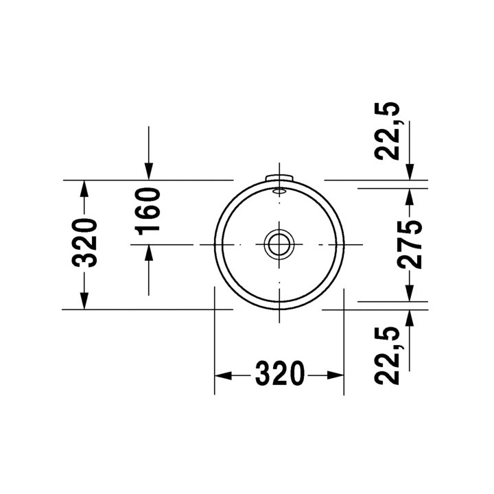 Umywalka Duravit Architec podblatowa  śr. 275 mm- sanitbuy.pl