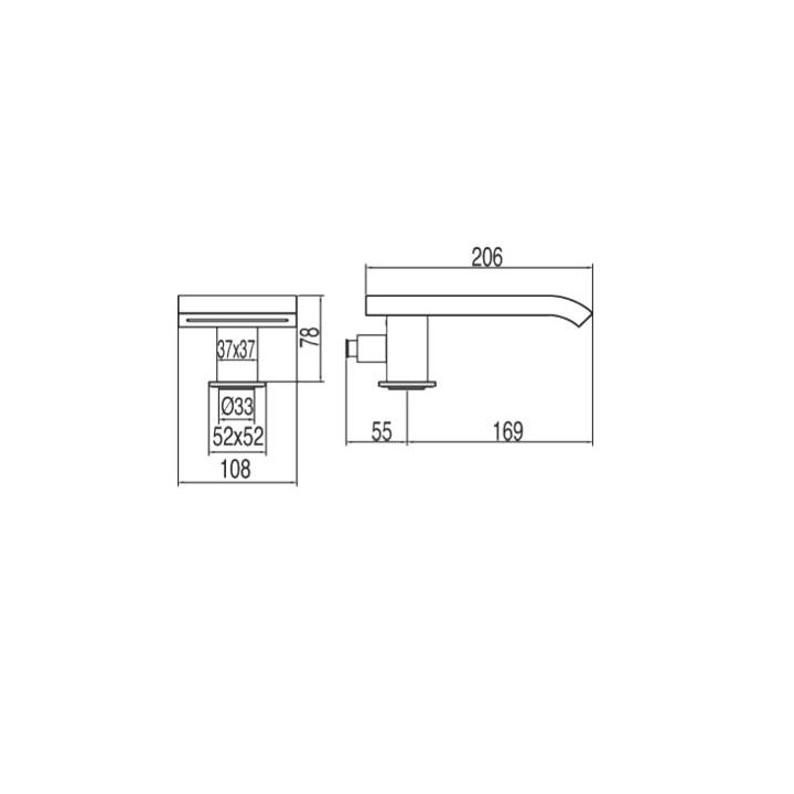 Wylewka typu kaskada Cuadro-Tres- sanitbuy.pl