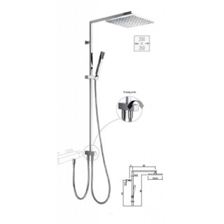 Komplet słuchawka-drążek Cuadro-Tres- sanitbuy.pl