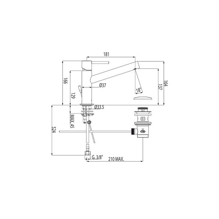 Bateria umywalkowa Max-Tres- sanitbuy.pl