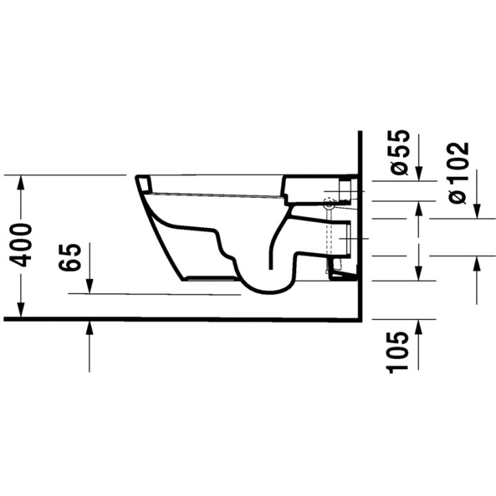 Miska Duravit Starck 2 wisząca- sanitbuy.pl