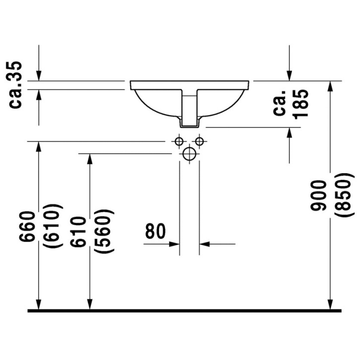 Umywalka Duravit Starck 3, podblatowa - sanitbuy.pl