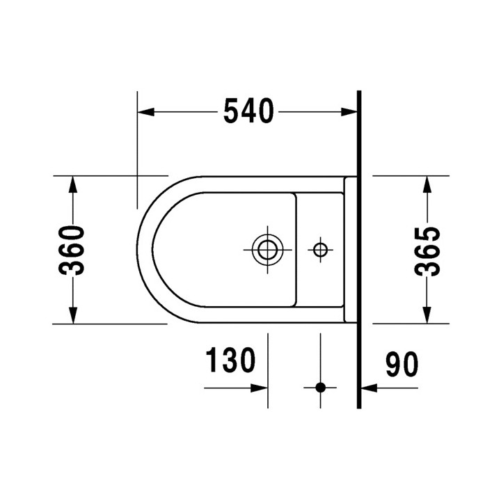 Bidet Duravit Starck 3 wiszący- sanitbuy.pl