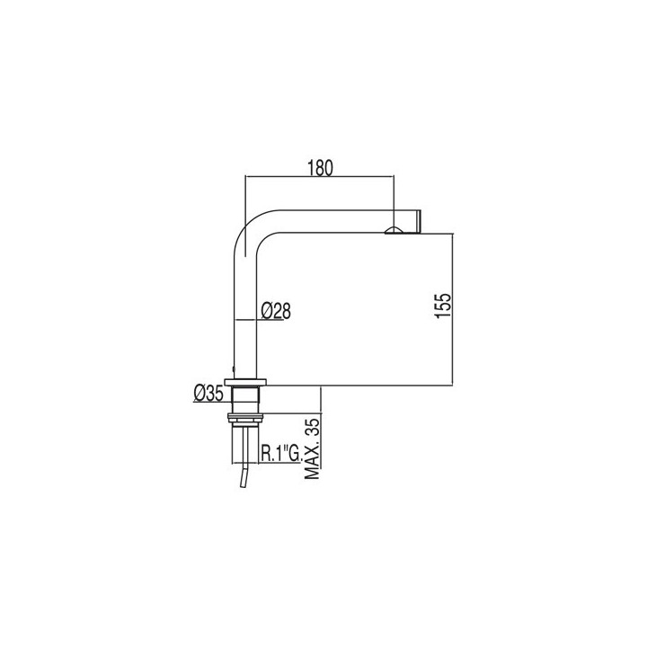Bateria Tres Max-Tres umywalkowa elektroniczna Touch-Tres do wody zimnej- sanitbuy.pl